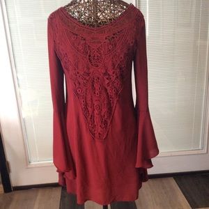 Collective Concepts Boho Dress Mid Length Size L